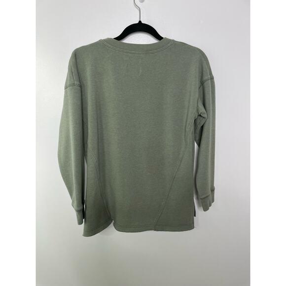 American Eagle Sweatshirt Ahh-Mazingly Soft Crewneck Knit Pullover Green XS - Picture 5 of 10
